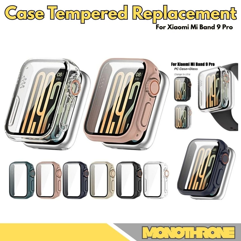 กระจกนิรภัยสําหรับ Mi Band 9 Pro Mi Band 9 Pro Smartband Smart Band 9 Pro Hard Case กระจกนิรภัย