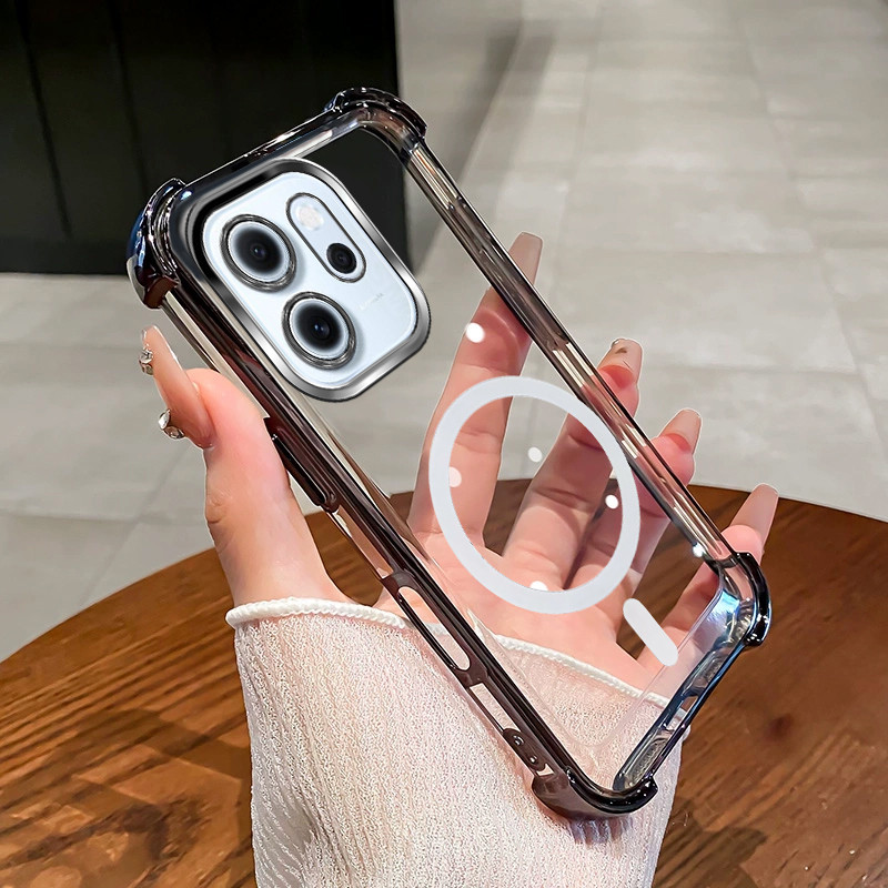 เคสสําหรับ OPPO reno 14F เคสโทรศัพท์ 2025 กันกระแทกแม่เหล็กใหม่ softCase SZ15