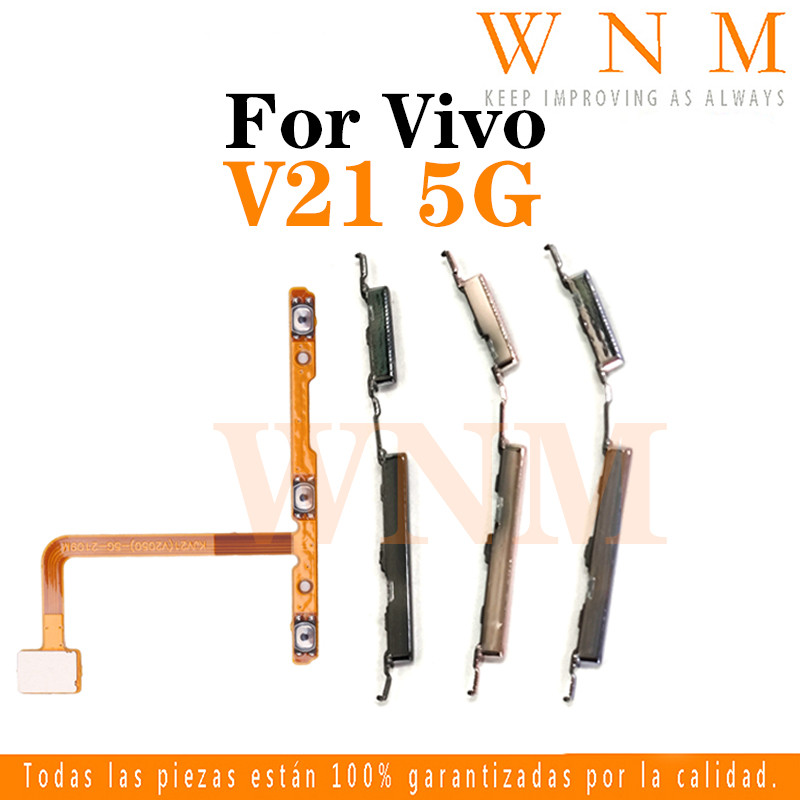 สําหรับ Vivo V21 5G ปุ่ม flex บน/ปิดปุ่มสวิทช์ด้านข้าง Key Volume Up Down Flex สายโทรศัพท์มือถือ Part