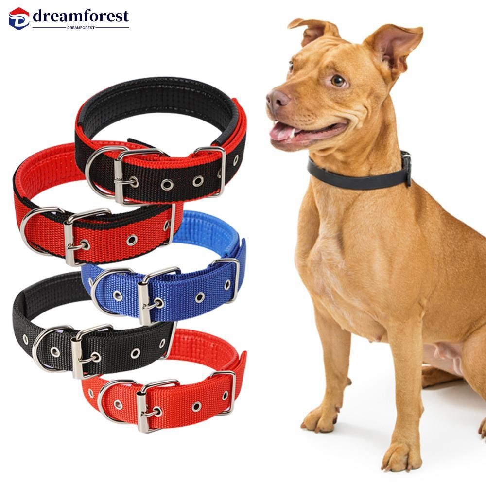 DFS 1 PC ปรับไนลอนปลอกคอสุนัขสัตว์เลี้ยงสายคล้องคอความปลอดภัยสุนัขขนาดเล็กและใหญ่แมวคอ RingPet ผลิตภ