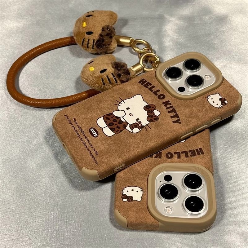 ฤดูใบไม้ร่วงฤดูหนาวretroเสือดาวพิมพ์kitty CatเหมาะสําหรับiPhone16PROMAXเคสโทรศัพท์Apple 16 สไตล์ใหม่ 15/13 หญิง
