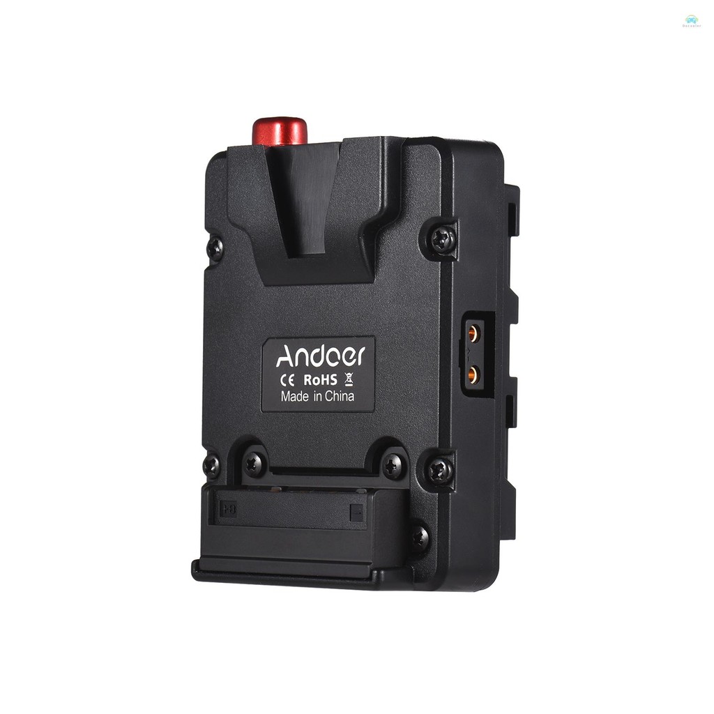 Yb2 Power Adapter Andoer Mini Nano V-lock Mount Battery Power Supply Adapter Plate to NP-F Mount