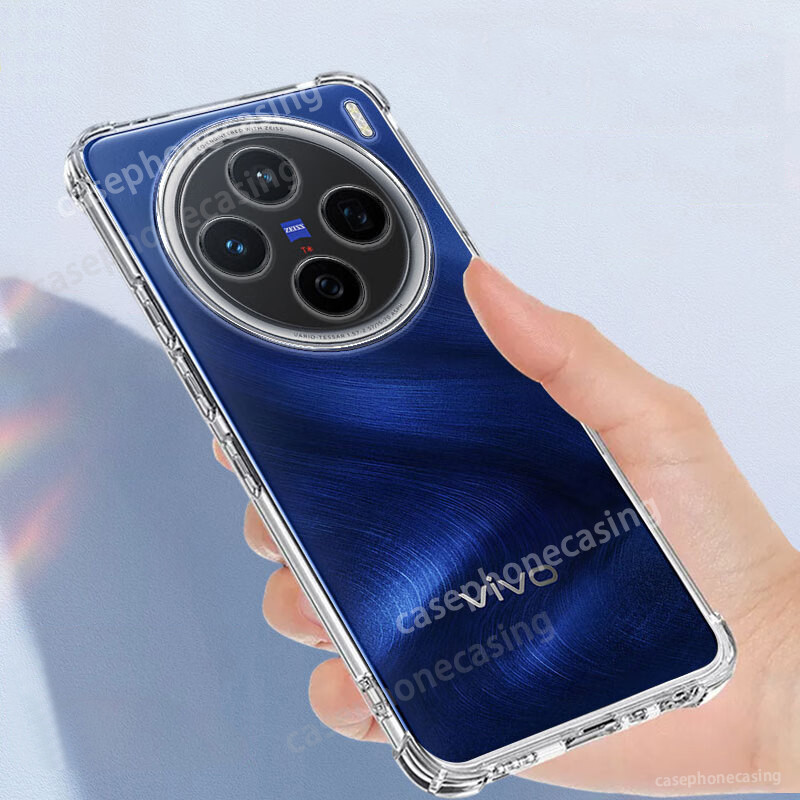 ​​​​​​​ สําหรับ Vivo X200 Pro X200Pro Mini VivoX200 5G 2024 เคสโทรศัพท์โปร่งใสถุงลมนิรภัยกันกระแทกซิลิโคนอ่อนนุ่มป้องกันปกหลัง