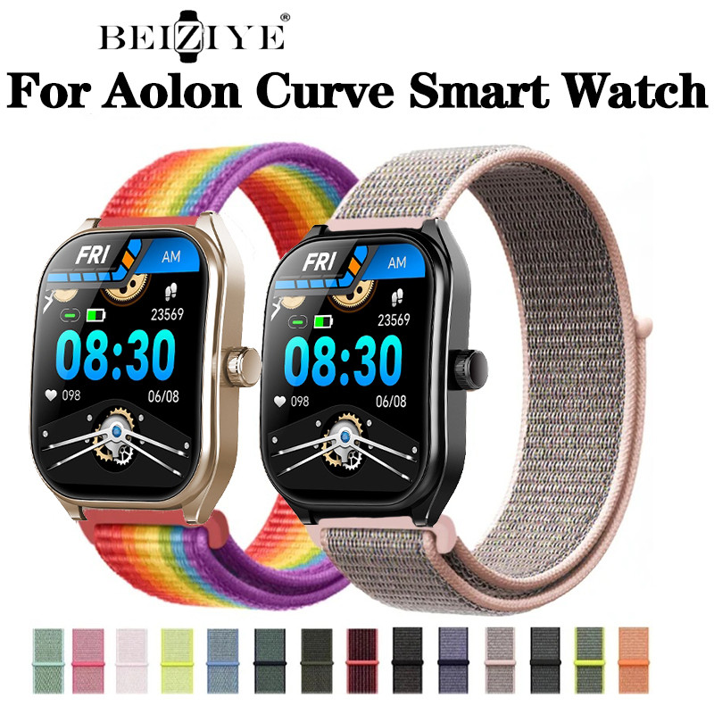 สายนาฬิกาไนลอนสําหรับ Aolon Curve Sport สายห่วงไนลอนเปลี่ยนนาฬิกาอัจฉริยะ สายนาฬิการะบายอากาศ Aolon 