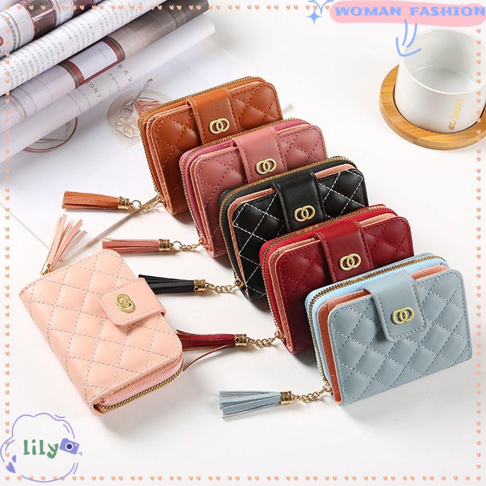 Lily Money Bag Short Mini Coin Purse Zipper Purse