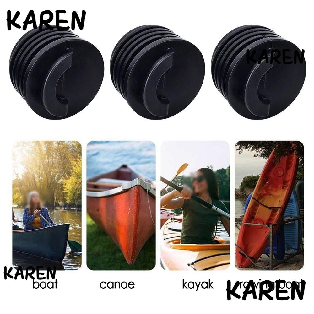 Karen 4 ชิ้น Scupper Stopper ยางเรือคายัค 3.5/4 ซม.Kayak Marine เรือท่อระบายน้ําหลุมปลั๊ก