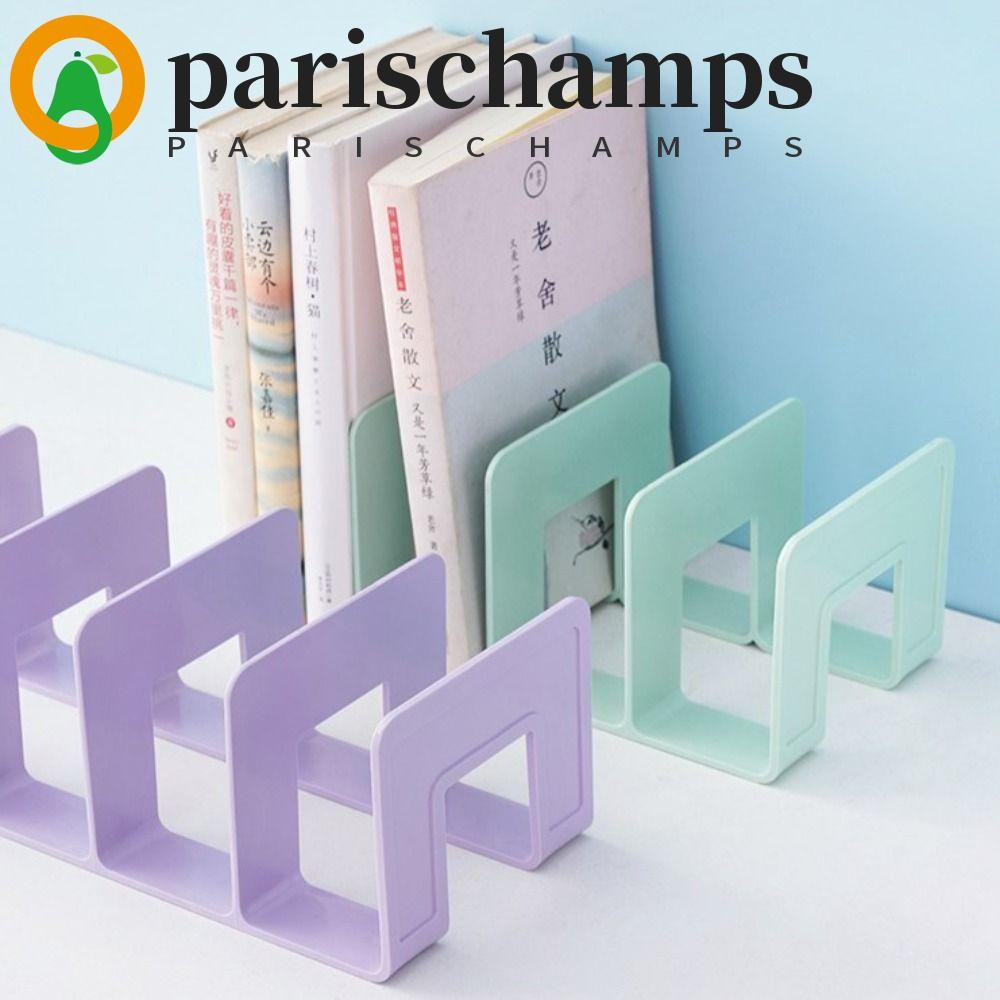Parischamps ที่คั่นหนังสือตั้งโต๊ะ, ขาตั้งหนังสือ Divider แสดงผล, เครื่องเขียน 4 ตารางทนทานโต๊ะเรียบง่ายแฟ้ม Sorter นิตยสาร