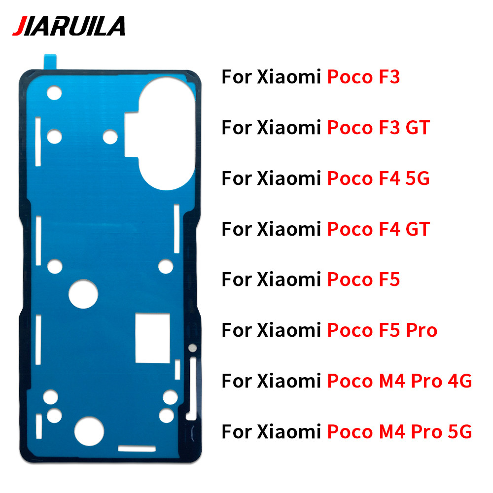 Original กาวสติกเกอร์ฝาหลังแบตเตอรี่กาวเทปสําหรับ Xiaomi Poco F3 F4 GT F5 Pro M4 Pro 4G 5G