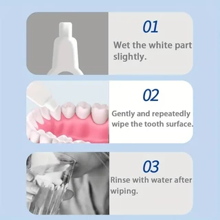Featured 3 ชิ้น แปรงทำความสะอาดฟันนาโนขจัดคราบและคราบพลัค