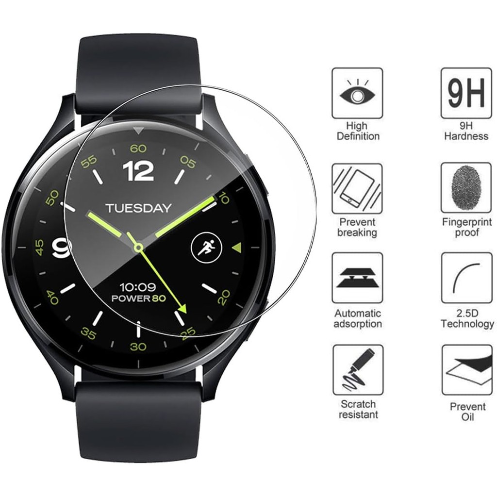 ฟิล์มนาฬิกา 3 ชิ้นสําหรับ Xiaomi Watch 2 ตัวป้องกันหน้าจอ TPU HD ฟิล์มป้องกันแบบเต็ม (ไม่ใช่กระจกนิรภัย)