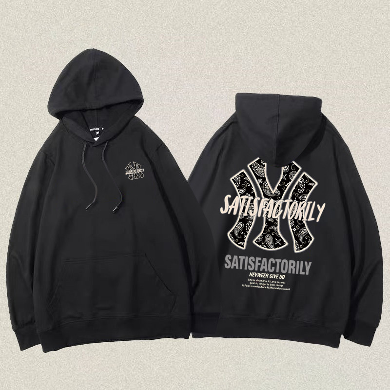 （ส่งไวจากไทย ）Qkoole เสื้อฮู้ดแขนยาว ทรงหลวม สไตล์กีฬาลําลอง T1868