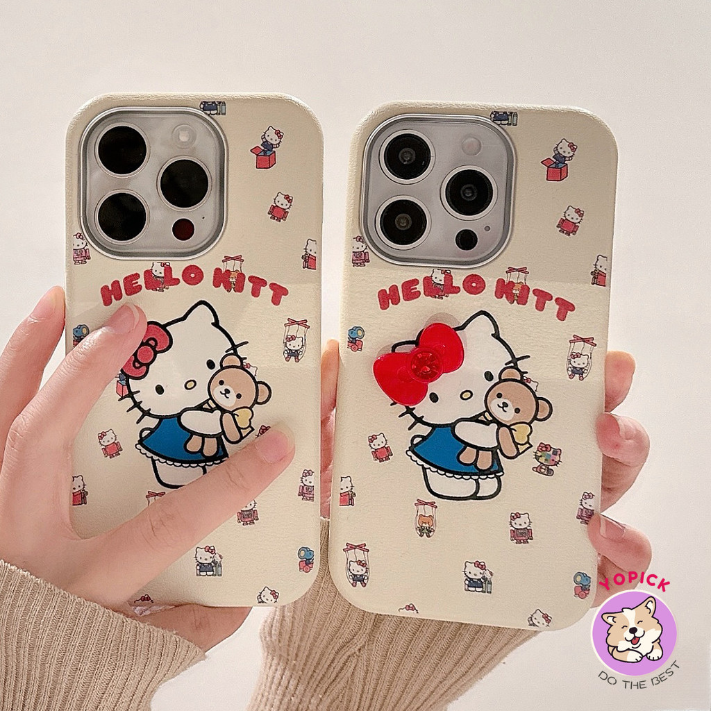 สําหรับiphone 16 16Pro 16Plus 16Pro Max 11 12 13 14Plus 15Pro XR XS Max 7 8Plus Lover Grilหนังเคสโทรศัพท์น่ารัก3Dโบว์แมวใหม่Coulpeการ์ตูนฝาครอบโทรศัพท์ร้อนคุณภาพสูงSP