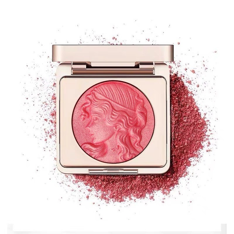 บลัชออนเนื้อฉ่ำวาว บลัชออนเจ้าหญิง ปัดแก้ม บลัชออน เม็ดสีแน่น สีสวย เนื้อฉ่ำวาว ขนาดพกพา มีกระจกให้ในตลับ (ใหม่/แท้) - รูปที่ 7