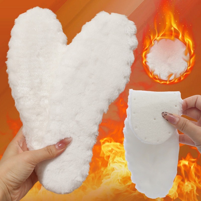 1 คู่ Lamb ขนแกะ Plush Insoles ผู้ชายผู้หญิงฤดูหนาวอุ่นขนสัตว์นุ่ม Thicken รองเท้าแผ่นความร้อน Breathable รองเท้าใส่