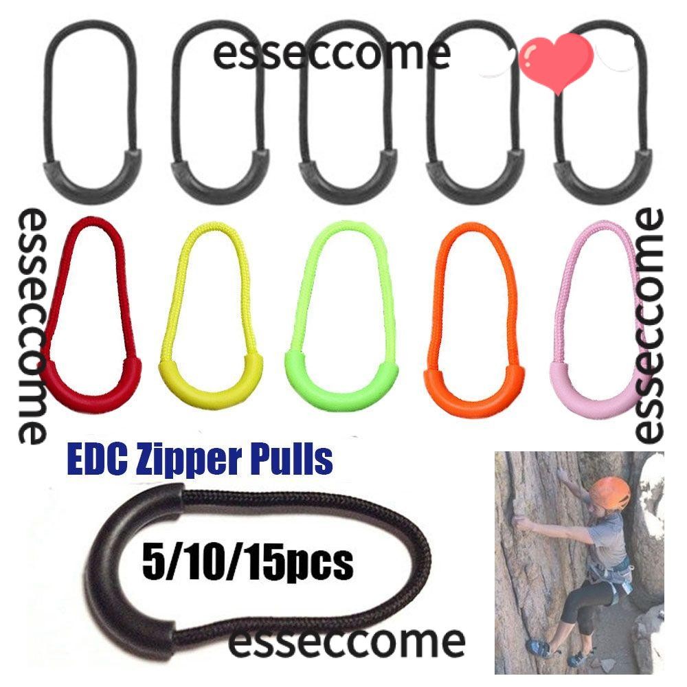 Esseccome 5/10/15pcs ซิปดึงเครื่องมือกลางแจ้งคุณภาพสูง Travel เสื้อผ้า Zip Puller เปลี่ยน