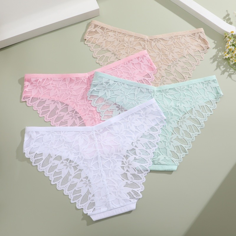 Allofme ผู้หญิงกางเกงชั้นในลูกไม้เซ็กซี่ต่ําเอวชุดชั้นในไม่มีรอยต่อและ Traceless ชุดชั้นใน - รูปที่ 3