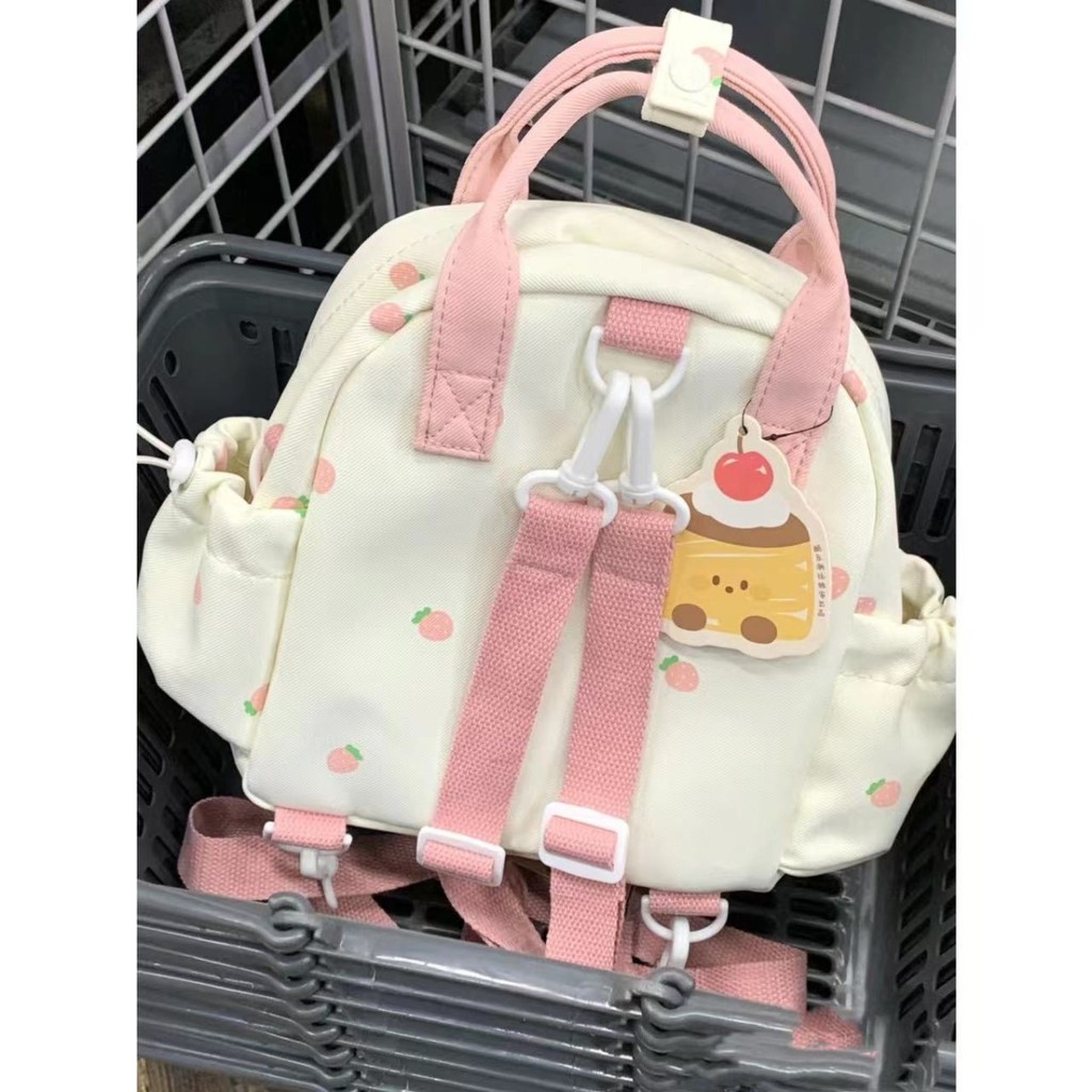 Backpack Girl Cute Little Strawberry mini Backpack Simple All-Match Portable Backpack Dual-Use mini
