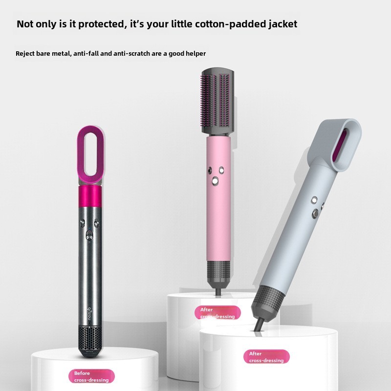 ฝาครอบซิลิโคน เข้ากันได้กับฝาครอบเหล็กดัดผม Dyson Airwrap, ฝาครอบป้องกันเหล็กดัดผมแบบพกพาสําหรับเดินทาง - รูปที่ 2