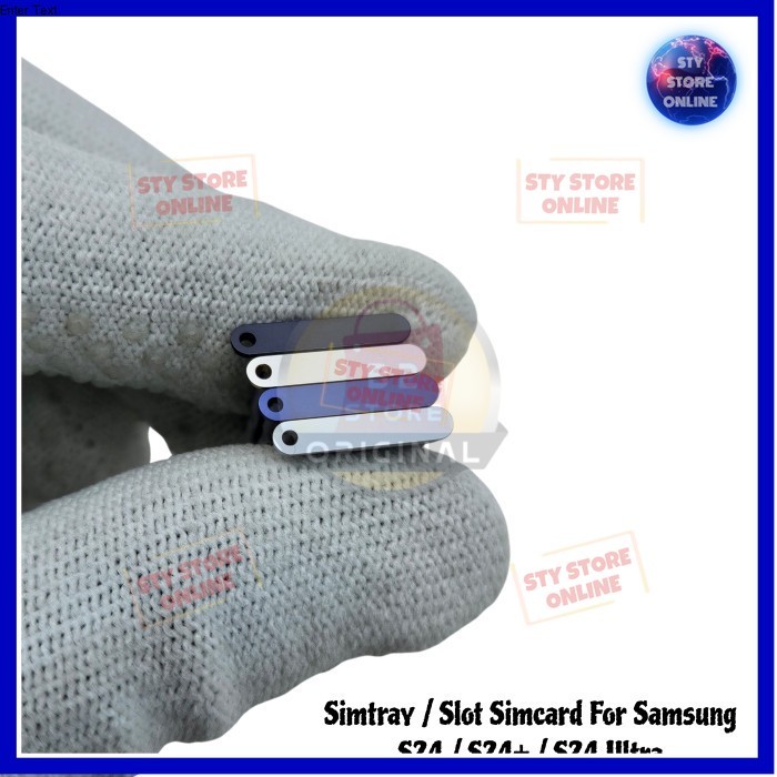 SIMTRAY SIMLOCK SIM SLOT SAMSUNG S24 / S24 PLUS / S24 ULTRA 5G HP SIMCARD CARD HOLDER - สีเทา
