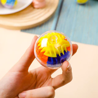 GeeToy ลูกบอลเขาวงกต 3D โปร่งใส ของเล่นลูกบาศก์รูบิคทรงกลมวิเศษ ของเล่นเพื่อการศึกษาบรรเทาความเครียด เหมาะสำหรับเด็ก