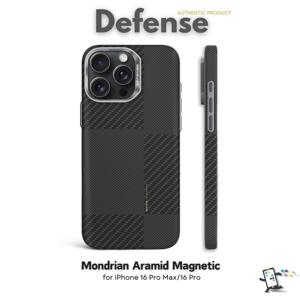 Defense Mondrian Aramid Magnetic เคสสำหรับ iPhone 16 Pro Max และ iPhone 16 Pro