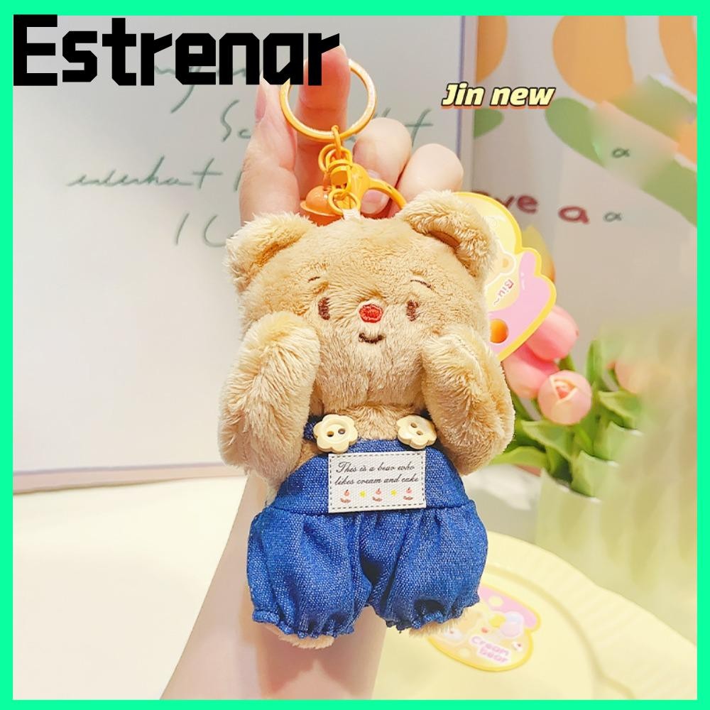 พวงกุญแจหมีเนย ESTRENAR จี้ตุ๊กตาหมีเนย เครื่องประดับแขวน จี้กระเป๋าตุ๊กตา