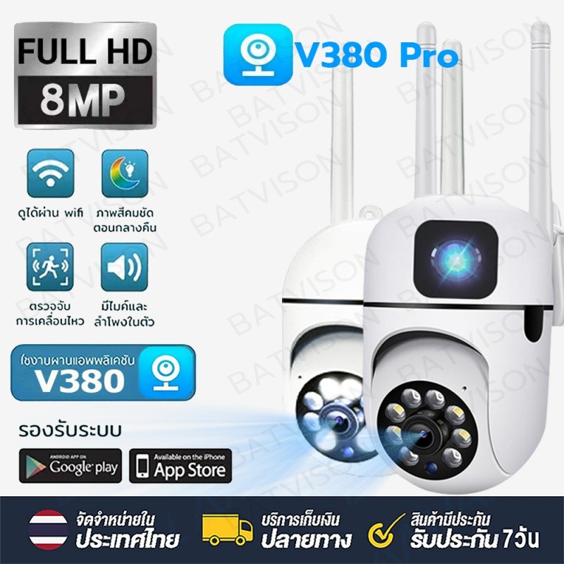 🔥กล้องวงจรปิด🔥 CCTV กล้องไร้สาย 5MP Full HD 5G 360 องศาการติดตามแบบหมุนได้ กล้องวงจรปิดไร้สายไม่ใช้เน็ต