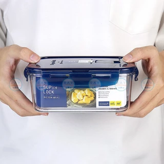 Super Lock กล่องถนอมอาหาร Tritan ฝาล็อคสุญญากาศ กล่องฟรีสอาหาร กล่องเก็บอาหาร 6881 6882 6885 6886 6888 6889 6890