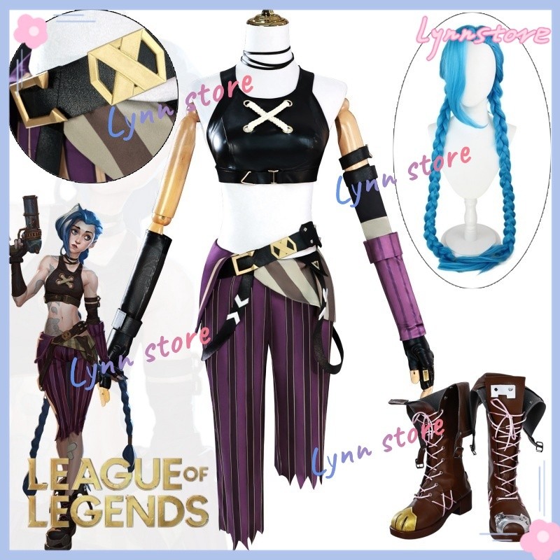 หลวม Cannon JIX คอสเพลย์เครื่องแต่งกาย League of Legends Arcane TV Series JIX คอสเพลย์เครื่องแต่งกาย