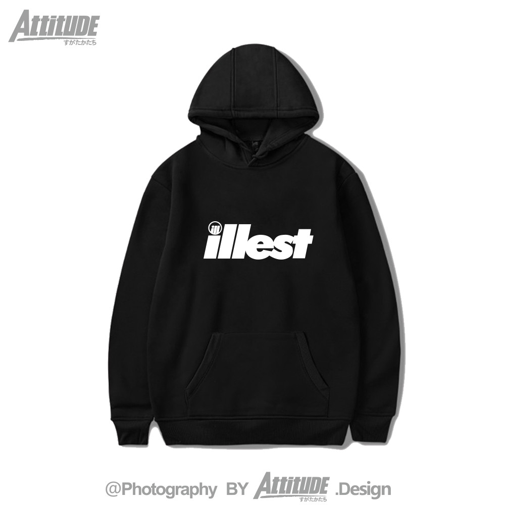 Attitude ATTITUDE นิวเมติกโช้คอัพท่าทางดัดแปลงรถ Player illest ฤดูใบไม้ร่วงฤดูหนาว Hooded Sweatshirt