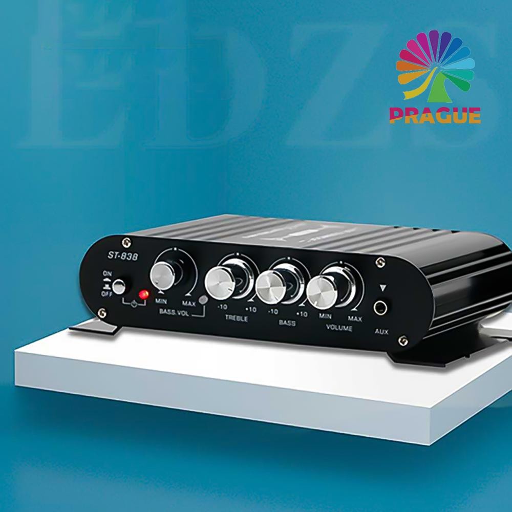 St-838 HiFi 2.1 Channel Power Amplifier 80W*2 Subwoofer Amplifier Car Home Amp [prague.th]