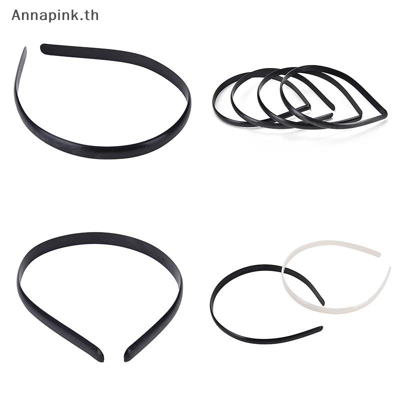 Annapink.th 10 ชิ้น/เซ็ตยางรัดผมพลาสติกฟันเครื่องประดับผมเด็ก DIY Craft 2 สี EN