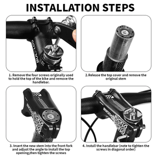 Bucklos -17° คอแฮนด์รถจักรยาน 90 มม.MTB Stem สําหรับ 31.8 มม. อะลูมิเนียมอัลลอย สเต็ม คอแฮนด์จักรยานเสือภูเขา อุปกรณ์จักรยาน