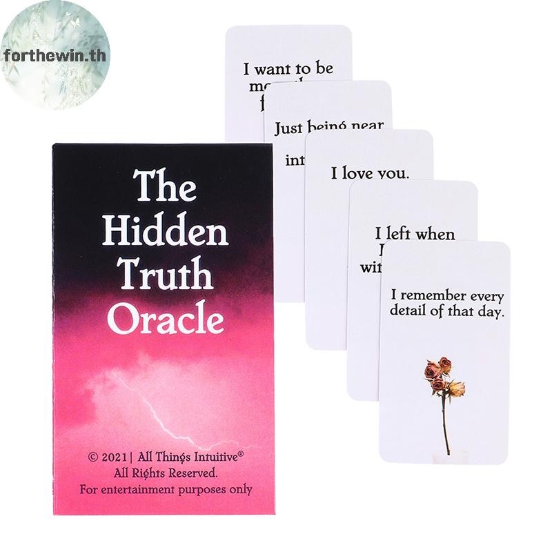Forthewin The Hidden Truth Oracle การ์ดไพ่ทาโรต์ Party Prophecy Divination เกมกระดาน th