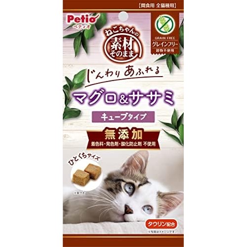 【Direct from Japan】Petio (Petio) ทูน่าและเนื้อไก่ก้อน ส่วนผสมเดียวกับแมว 40g