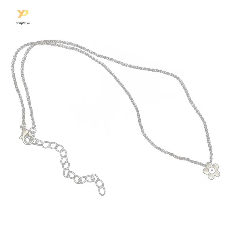 Ppy ดอกไม้ Charm จี้คอโซ่อินเทรนด์ Claviular Chain แฟชั่นเครื่องประดับคอ