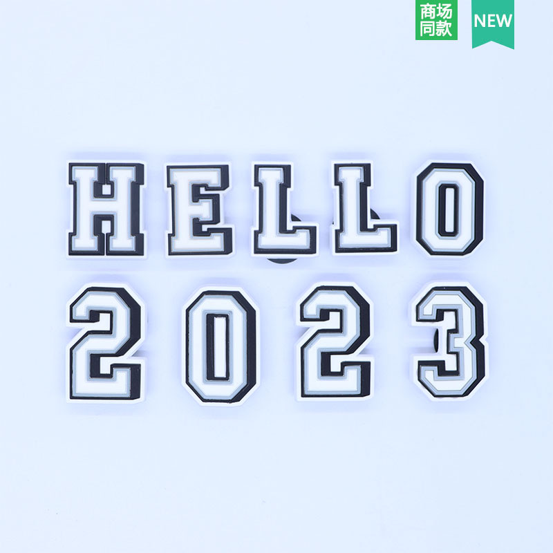 Crocs Jibbitz Alphanumeric series หัวเข็มขัดรองเท้า AZ รูอุปกรณ์เสริมรองเท้า charm crocs 0-9 รองเท้าแตะหัวเข็มขัดตกแต่ง