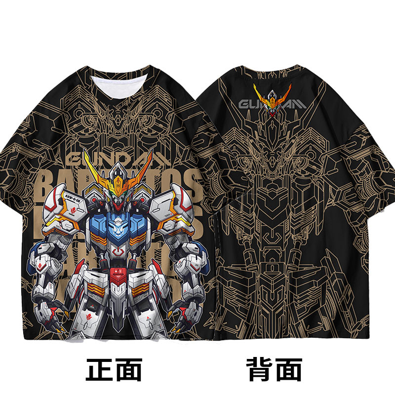 Mobile Suit Gundam เสื้อยืด Federation Devil เสื้อยืดแขนสั้นผู้ชายเสื้อผ้าอนิเมะ - รูปที่ 6
