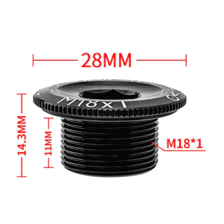 Muqzi Crank Arm Fixing Bolt MTB จักรยาน M18 Crank ฝาครอบสกรูอลูมิเนียม Crankset Cap