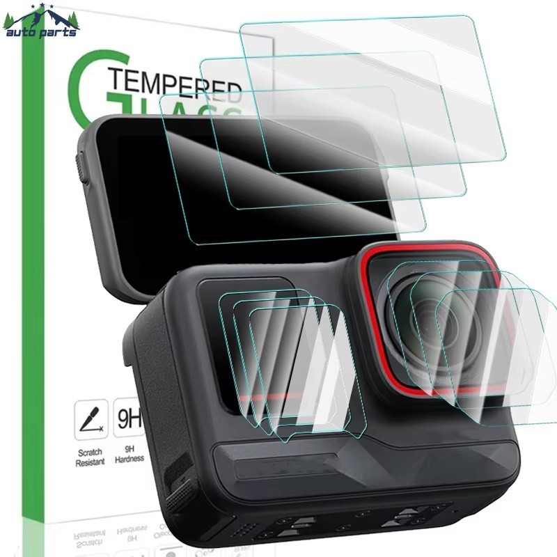 9-in-1 สําหรับ Insta360 ACE Pro 2 - ฟิล์มเลนส์กล้อง - กระจกนิรภัยป้องกันหน้าจอ - ด้านหน้าด้านหลัง HD Clear ฟิล์มป้องกัน - ป้องกันรอยขีดข่วน, ครอบคลุมเต็มรูปแบบ, กันกระแทก