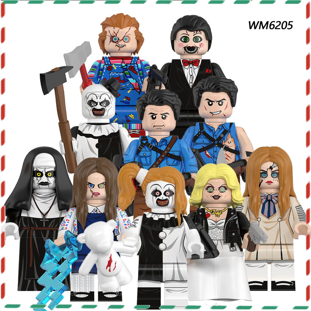 ของเล่นอนุภาคขนาดเล็ก Movie Series Chucky the Clown ประกอบของเล่น minifigures ตุ๊กตาโมเดล