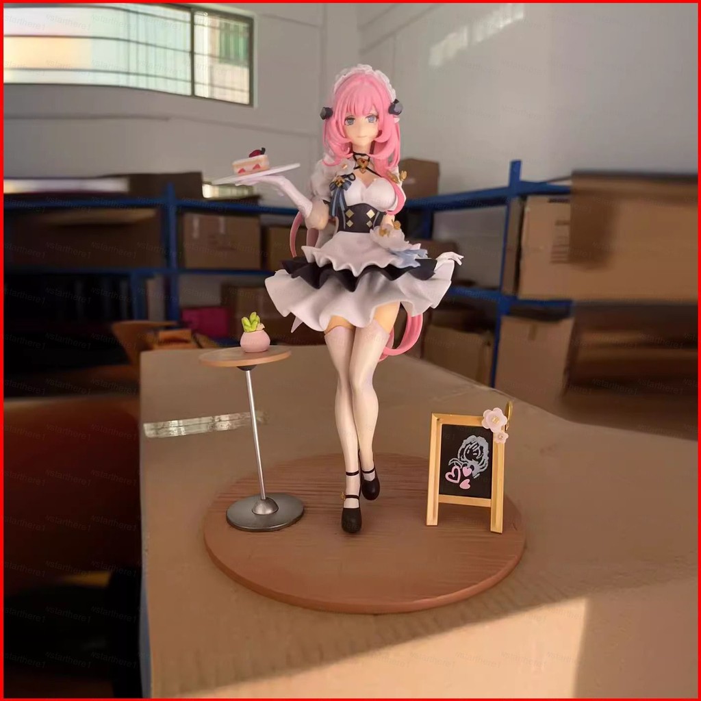 Jason Honkai Impact 3 Action Figure Elysia ชุดแม่บ้าน Miss สีชมพู Sweetheart ตุ๊กตาของเล่นเครื่องประ