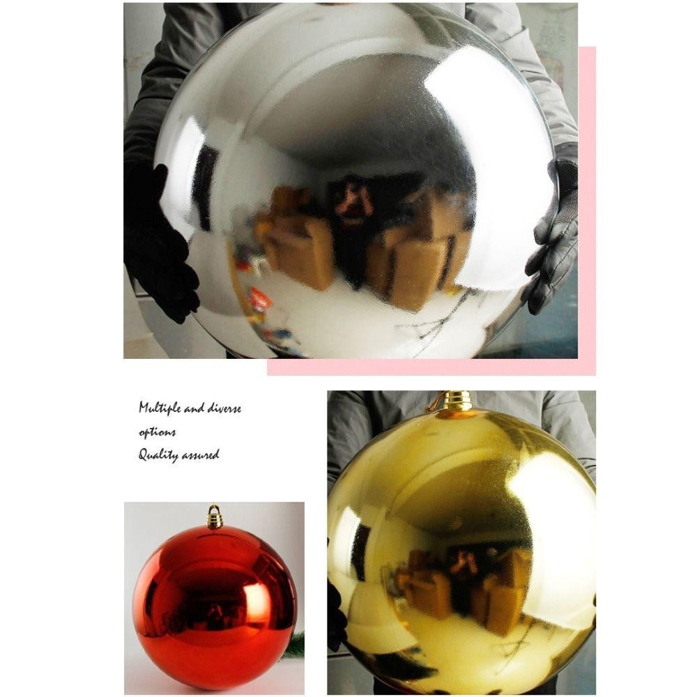 ลูกบอลคริสต์มาสยักษ์ LONGE, สิงโตคริสต์มาสชุบด้วยไฟฟ้า 20 ซม|ลูกบอล ทนทาน ลูกบอลต้นคริสต์มาสพลาสติก 6 สี Storefront