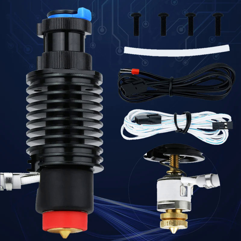 E-3D Revo Ceramic Heating Core Hotend Kit All-in-one Bimetal Throat Nozzle 104NT Thermistor for V6 V