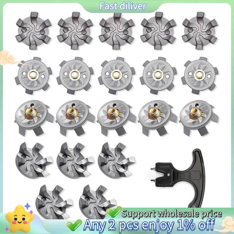 20 ชิ้นรองเท้ากอล์ฟ Spikes เปลี่ยน,รองเท้ากอล์ฟ Cleats พร้อมกอล์ฟคลับ Spanner Golf Cleats อะไหล่อุปกรณ์เสริม