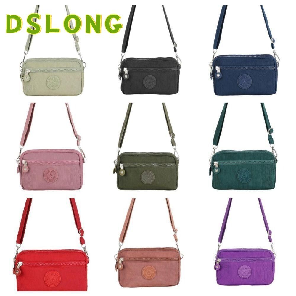 DSLONG กระเป๋าถือ กระเป๋าสะพายไหล่ สะพายข้าง มีซิป จุของได้เยอะ แบบพกพา แฟชั่นสําหรับสตรี