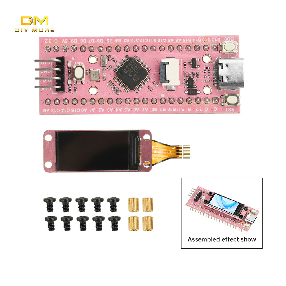 Diymore STM32F103C8T6 0.96 นิ้วหน้าจอ LCD TFT STM32 Development Board ARM Microcontroller อินเทอร์เฟซ Type C