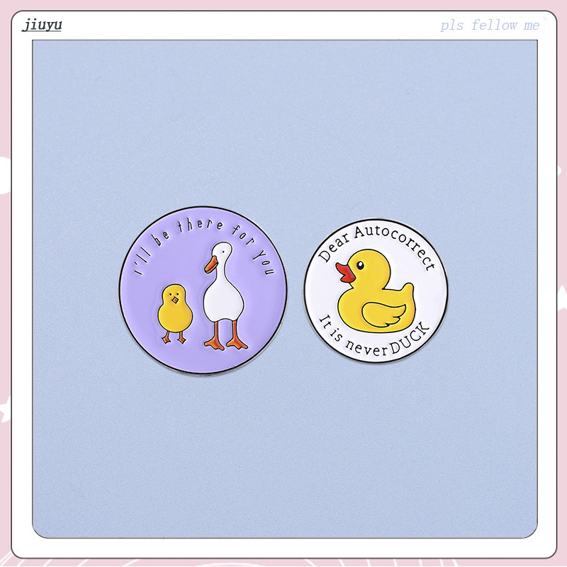 ฉันเคยมีสําหรับคุณเคลือบ เข็มหมุด เป็ดน้อยสีเหลืองตราเข็มกลัดการ์ตูนสัตว์เครื่องประดับอุปกรณ์เสริมของขวัญ