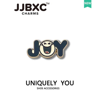 JJBXC charm จิบบิท ดาวห้าแฉก ตัวเสริมรองเท้าเพชรดำ สำหรับคนชอบความเท่ DIY จิ๊บบิท charm