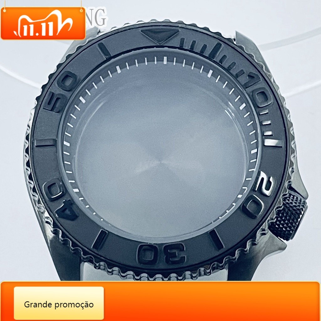 42 มม.สีดํานาฬิกาแหวนเซรามิค Aluminium Bezel Fit NH34 NH35 NH36 NH38 NH70 NH72 การเคลื่อนไหว